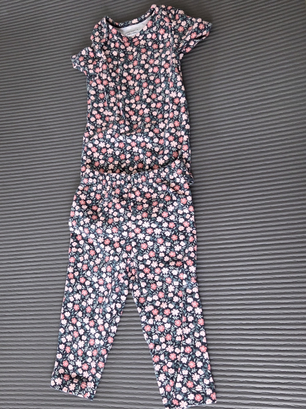 Carter's Girls 12 Months Two-piece Flowered Outfit